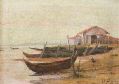 GALOS
« Les Herbiers au Cap-Ferret »
Huile...