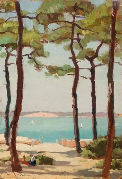 Pierre-René RODES (1896-1971)
« Plage animée,...