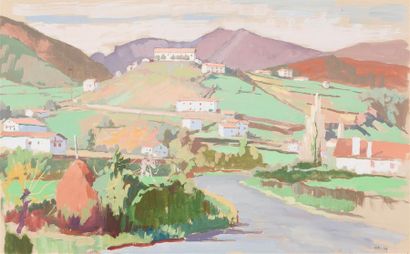 Pierre-René RODES (1896-1971)
« Vue du Bidarray...