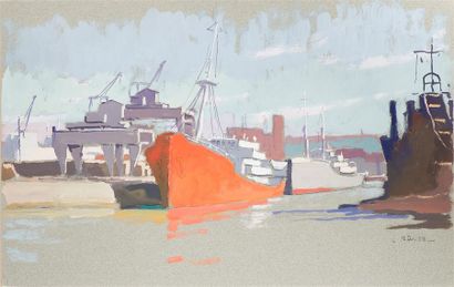 Pierre-René RODES (1896-1971)
« Bateaux à...