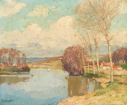 Gaston BALANDE (1880-1971)
« Bords de rivière...