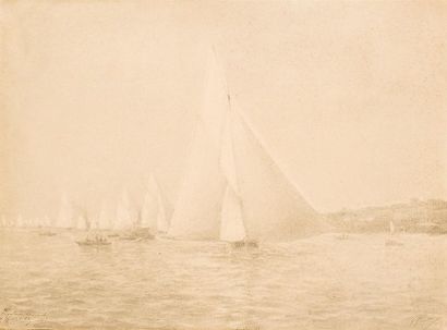 Joseph GUÉDON (1862-1947)
« Régates de Lormont,...