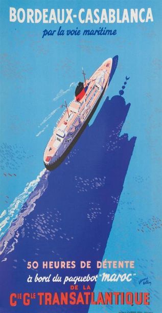 D'après Edouard COLLIN
Affichette C G Transatlantique...
