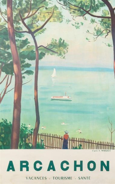D'après Albert MARQUET (1875-1947)
ARCACHON....