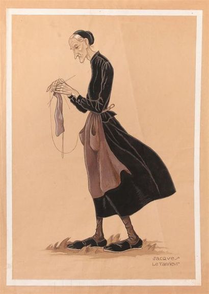 Jacques LE TANNEUR (1887-1935)
« Vieux Basques...