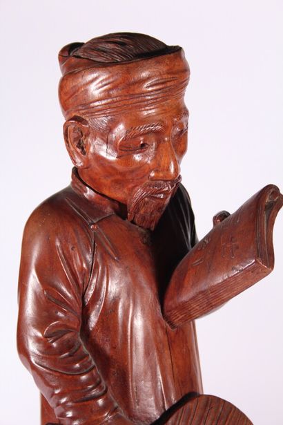 Statue de vieillard en bois sculpté

Vietnam,...