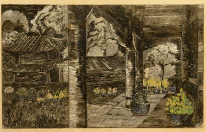 E. CICILIANO

Deux dessins sur feuille argentée

