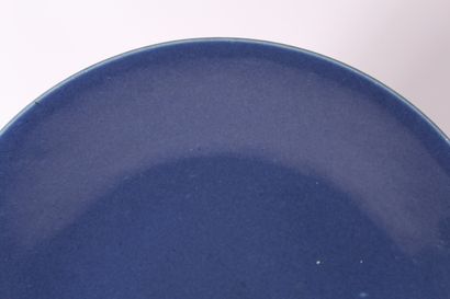 
Grand plat en porcelaine bleu poudré




Chine,...