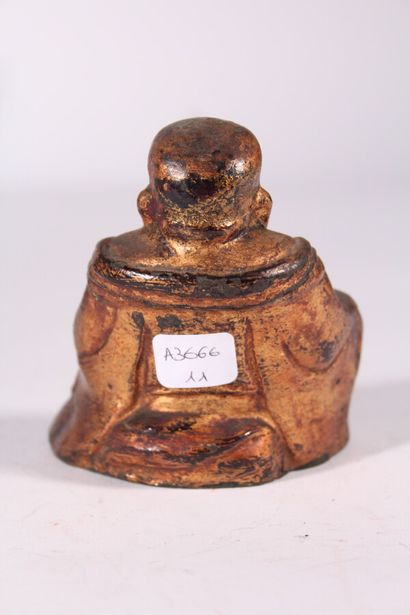 Statuette de Budai en bronze laqué

Chine,...