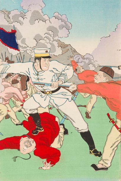 Estampes, Japon

Deux triptyques, représentant...