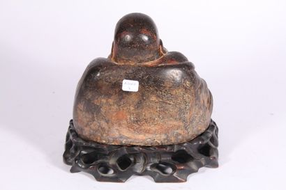 Statuette de Budai en pierre sculpté

Chine,...