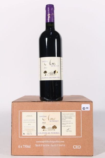 2012 - Château Ame de Musset 
Lalande de...