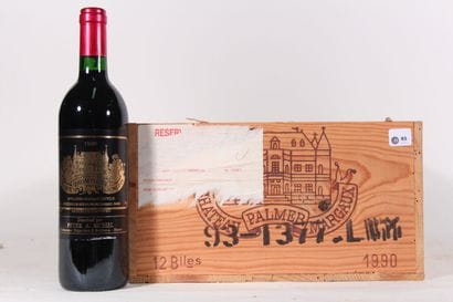 1990 - Château Palmer
Margaux Red - 12 blles...