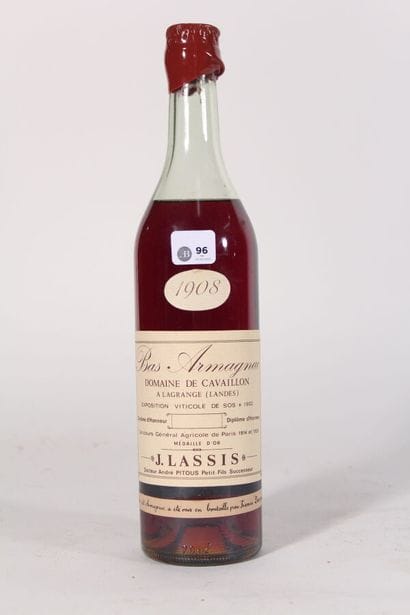 1908 - Domaine de Cavaillon, Francis Darroze
Armagnac...