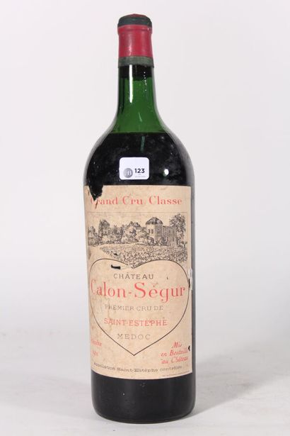 1961 - Château Calon Segur 
Saint Estephe...