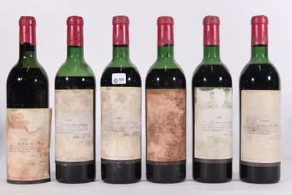1961 - Château Mouton Baron Philippe
Pauillac...