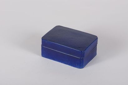 Eggplant enameled porcelain covered box (small...