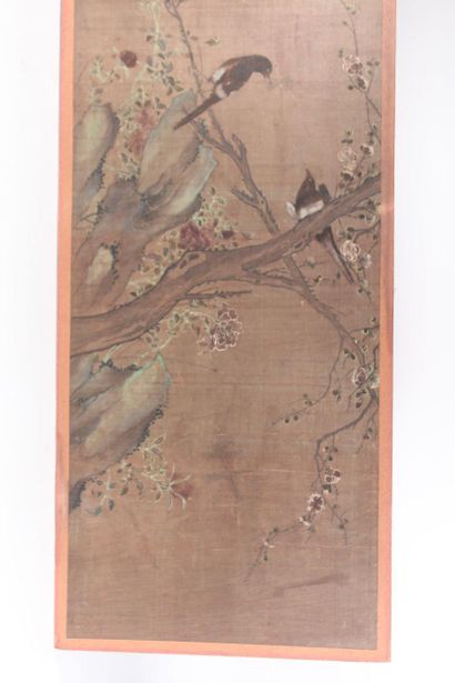 Ink and color painting on silk
China, early...