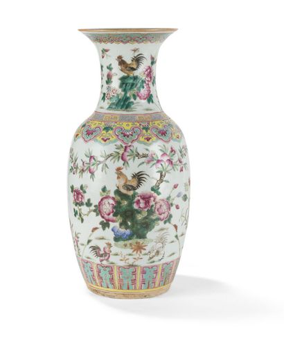 Polychrome porcelain vase
China, early 20th...