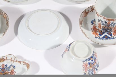 Service à thé en porcelaine armoriée
Chine,...
