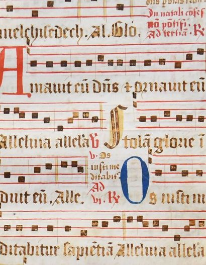ANTIPHONARY
Fragment of an early antiphonary...