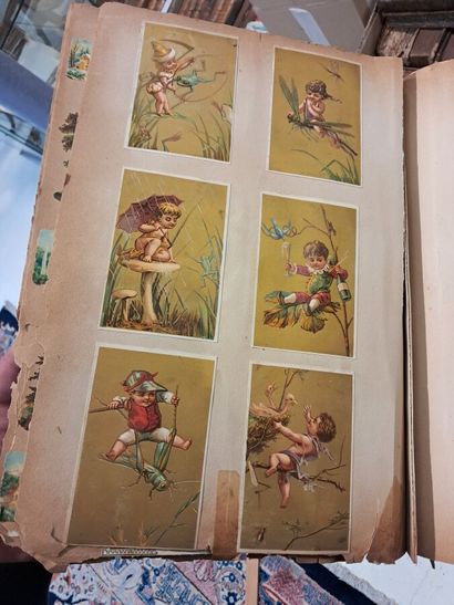 3 chromo albums (mostly Chocolat Louit and...