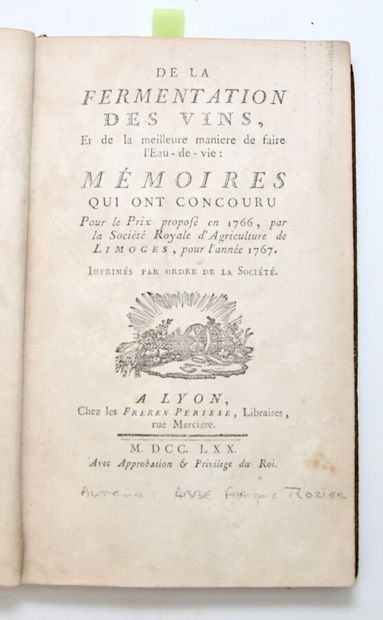 Wine - OEnology
ROZIER (François) - de VANNE...