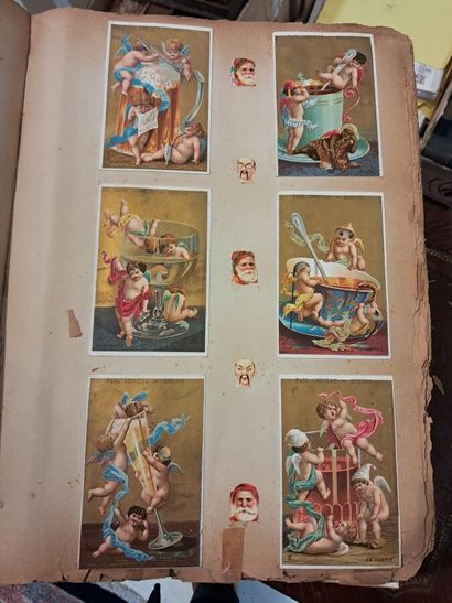 3 chromo albums (mostly Chocolat Louit and...