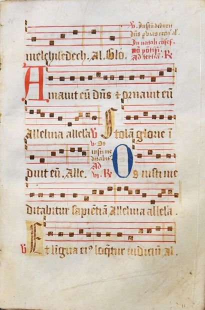 ANTIPHONARY
Fragment of an early antiphonary...
