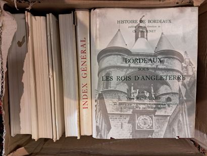 BORDEAUX
A box of bound and stapled book...