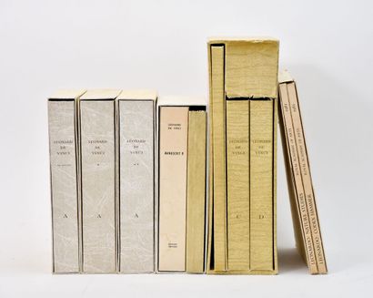 VINCI (Léonard de)
Reunion of 6 volumes containing...