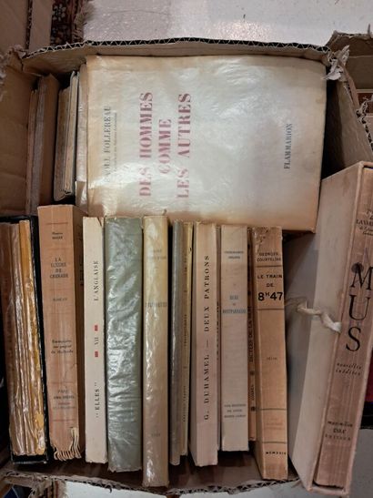 [LITERATURE]
A box of stapled works on the...