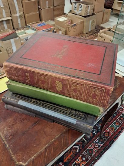 3 chromo albums (mostly Chocolat Louit and...