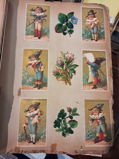 3 chromo albums (mostly Chocolat Louit and...