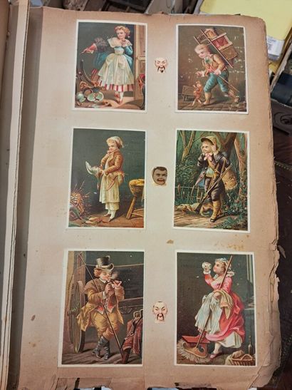 3 chromo albums (mostly Chocolat Louit and...