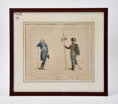 Watercolors - Engraving
[MILITARIA - BENARD...