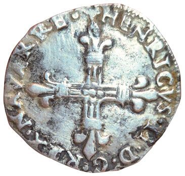 Navarre-Bearn. Henri III. Quarter ecu of...