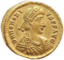 Rome. Honorius. 402-406. Solidus. R/ VICTORIA...