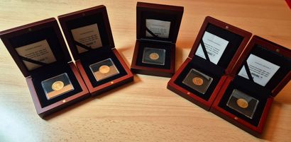 United Kingdom. Lot of 5 Sovereigns, various...