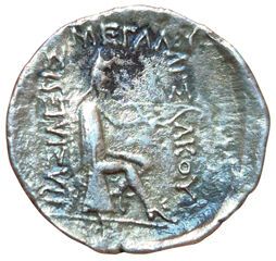Mithradates I. Drachma. Hekatomphylos. A/...
