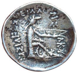 Mithradates I. Drachma. Hekatomphylos. A/...