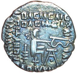 Vardanes II. 55-58. Drachma. Ecbatane. A/...