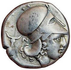Corinth. Around 350 B.C. Statere. A/ Free...