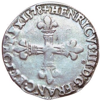 Henri III. 1574-1589. Huitième d'écu 1578...