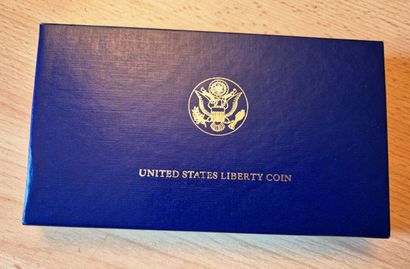 USA/France. Coffret contenant 1 Dollar Liberty...