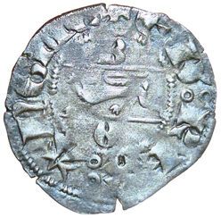 Aquitaine. Edward III. Denarius with leopard....