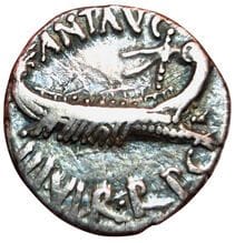 Mark Antony. 32-31 B.C. Denarius of the Legions....