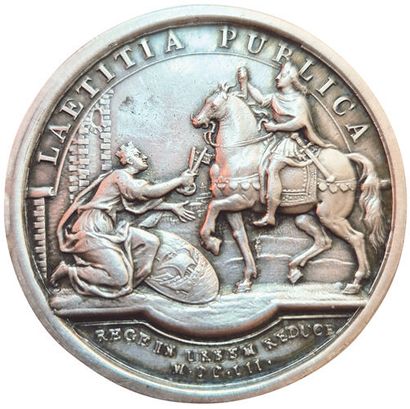 Louis XIV. Médaille argent. Retour du Roi...