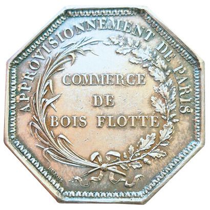 Jeton argent. Jean Rouvet. Commerce des Bois...