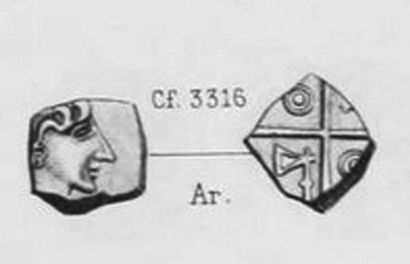Uncertain/ Nitiobroges/Petrocores. Drachma...